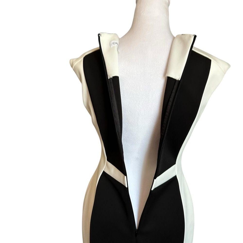 NWT Calvin Klein Colorblocked Scuba Sheath Dress Size 4 - Picture 6 of 17